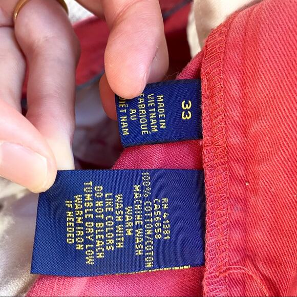 Polo Ralph Lauren Red Classic Fit 9” Shorts - Picture 6 of 6